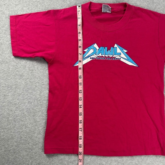 Vtg Dawls And Justice For Dawls T-Shirt Size S Pink Metallica Parody Graphic Tee - Picture 6 of 9